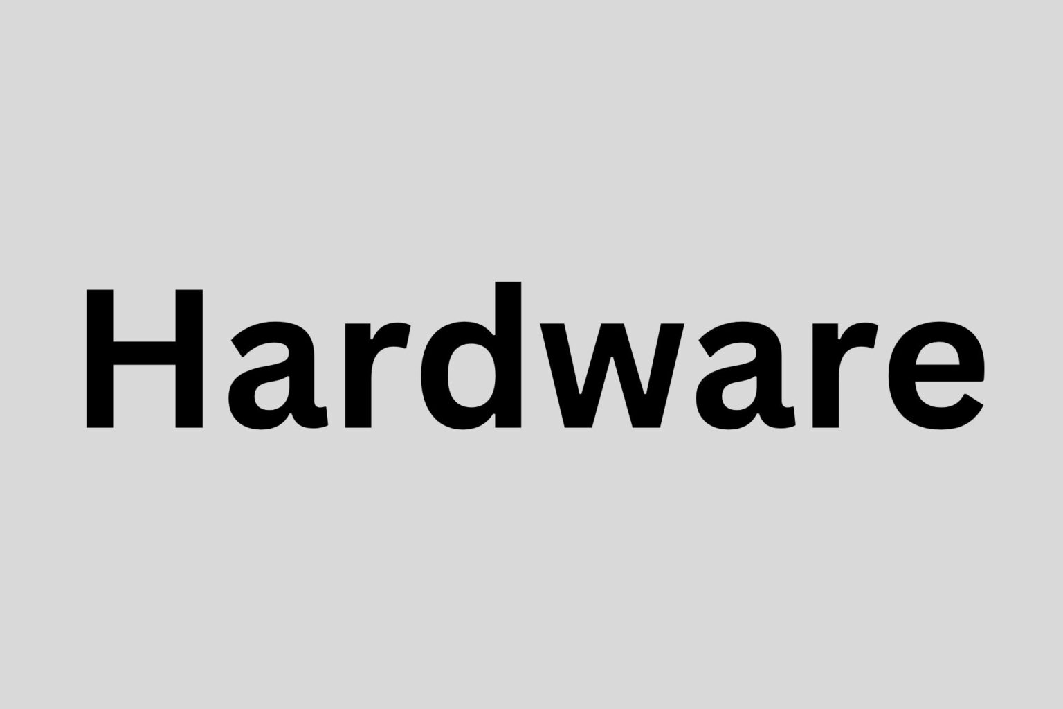 Computer Hardware